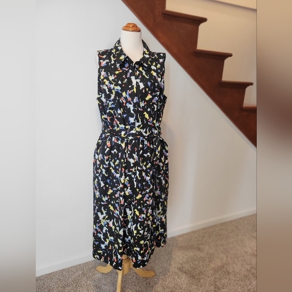 Jason Wu Confetti Print Sleeveless Dress Size XL - Picture 4 of 8